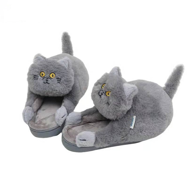 Clingy Kitty Slippers